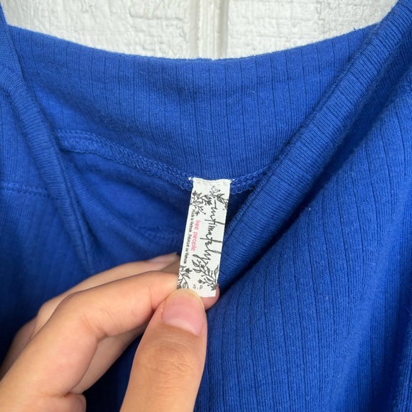 Free People Intimately Marissa Bodysuit in Blue Small - Picture 3 of 10